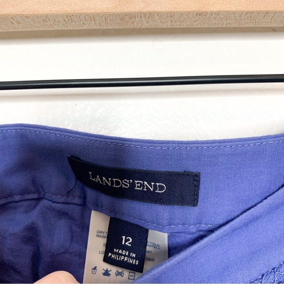 Lands End Periwinkle Purple Eyelet Mini Skirt 12 - Picture 6 of 9